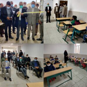 افتتاح مدرسه ۶ کلاسه روستای بهرام بیگ منطقه کوهنانی