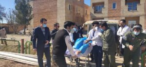 امداد رسانی اورژانس هوایی در بیمارستان امام خمینی(ره)کوهدشت