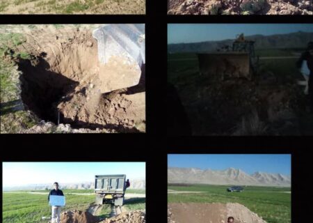 پر و مسلوب المنفعه کردن ۶ حلقه چاه دهانه گشاد در شهرستان کوهدشت