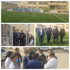 زمین چمن مصنوعی مدرسه ادب شهرستان پلدختر افتتاح شد