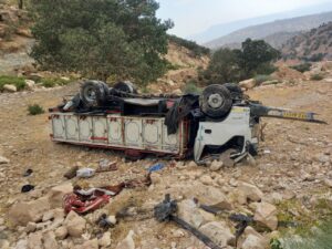 ۵ کشته و زخمی در حادثه سقوط ایسوزو در دهلیچ پلدختر