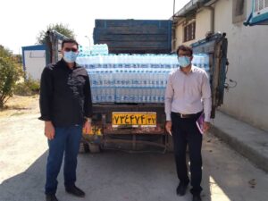 اهدا ۶هزار بطری آب معدنی به بیمارستان امام خمینی(ره) کوهدشت