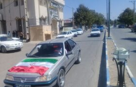 رژه موتوری در شهر کوهنانی به مناسبت اولین روز هفته دفاع مقدس  برگزار شد