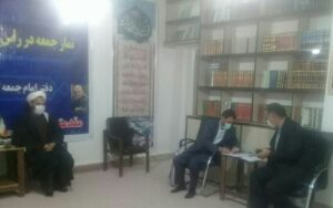 پنجمین جلسه پیگیری تاسیس کتابخانه عمومی کوهنانی در دفتر امام جمعه محترم برگزار شد.