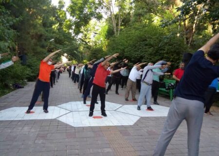 اجرای ورزش‌های خیابانی در کوهدشت با شعار ایران شاد به مناسب هفته دولت