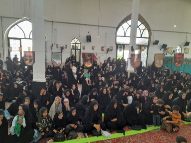 مراسم شیر خوارگان حسینی در مسجدالنبی(ص) شهر کوهنانی+عکس