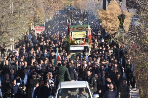 گزارش تصویری ؛ مراسم تشییع و خاکسپاری شهید گمنام در شهر کوهنانی