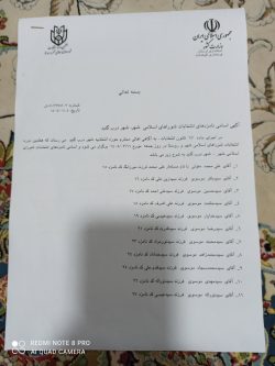 اسامی داوطلبان هفتمین دوره انتخابات شوراهای اسلامی در شهرهای کوهنانی، درب گنبد و گراب، به همراه کد انتخاباتی