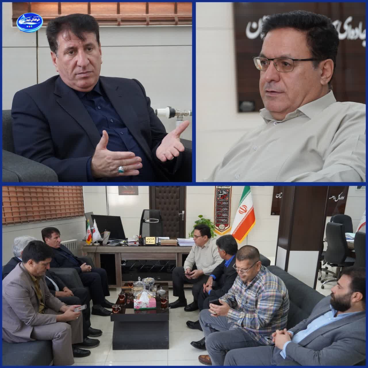نشست مشترک فرماندار کوهدشت و مدیرکل راهداری لرستان در مرکز استان